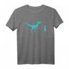 Little Boy Walking Pet Velociraptor T-Shirt – Cooles Dinosaurier Graphic Tee für Kinder, perfekte Geschenkidee für Dinosaurier-Fans