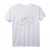 Line Art Sportschuh Schwarz Sneaker Geschenkidee T-Shirt – Perfekt für Sneaker-Liebhaber, Sammler & Modefans zu Geburtstag & Weihnachten