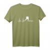 Eishockey Heart Line Player Team Hockey T-Shirt - Perfektes Geschenk für Hockeyspieler, Fans & Trainer mit EKG-Herzlinie
