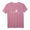 Eishockey Heart Line Player Team Hockey T-Shirt - Perfektes Geschenk für Hockeyspieler, Fans & Trainer mit EKG-Herzlinie