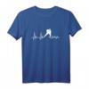 Eishockey Heart Line Player Team Hockey T-Shirt - Perfektes Geschenk für Hockeyspieler, Fans & Trainer mit EKG-Herzlinie