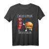 I'm Just A Person Who Loves Bacon - Lustiges Burger T-Shirt im Kawaii/Chibi Stil, Perfekt für Bacon- und Junkfood-Liebhaber, Geschenkidee