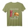 I'm Just A Person Who Loves Bacon - Lustiges Burger T-Shirt im Kawaii/Chibi Stil, Perfekt für Bacon- und Junkfood-Liebhaber, Geschenkidee
