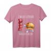 I'm Just A Person Who Loves Bacon - Lustiges Burger T-Shirt im Kawaii/Chibi Stil, Perfekt für Bacon- und Junkfood-Liebhaber, Geschenkidee
