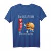 I'm Just A Person Who Loves Bacon - Lustiges Burger T-Shirt im Kawaii/Chibi Stil, Perfekt für Bacon- und Junkfood-Liebhaber, Geschenkidee