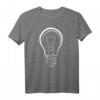 Glühbirne Nerd T-Shirt - Cleveres Studentenshirt für Streber, Technik- und Wissenschaftsliebhaber