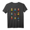 Star Trek Original Series Pixel Crew Line-Up Graphic T-Shirt – Official Licensed Fan Merchandise