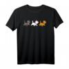 Aristocats Cats In Line T-Shirt - Lizenziertes Disney Produkt zum HapPanda, Katzenliebhaber Geschenk