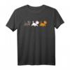 Aristocats Cats In Line T-Shirt - Lizenziertes Disney Produkt zum HapPanda, Katzenliebhaber Geschenk