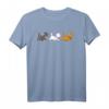 Aristocats Cats In Line T-Shirt - Lizenziertes Disney Produkt zum HapPanda, Katzenliebhaber Geschenk