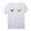 Aristocats Cats In Line T-Shirt - Lizenziertes Disney Produkt zum HapPanda, Katzenliebhaber Geschenk