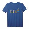 HapPanda Mickey Mouse & Friends Line Up T-Shirt - Offiziell Lizenzierter Disney Fanartikel für Geburtstagsfans