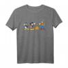 HapPanda Mickey Mouse & Friends Line Up T-Shirt - Offiziell Lizenzierter Disney Fanartikel für Geburtstagsfans