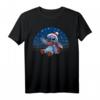 HapPanda Lilo & Stitch Weihnachts T-Shirt mit Snowflake Lines - Offiziell Lizenzierte Disney-Fanmode