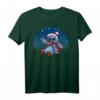 HapPanda Lilo & Stitch Weihnachts T-Shirt mit Snowflake Lines - Offiziell Lizenzierte Disney-Fanmode