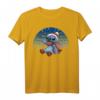 HapPanda Lilo & Stitch Weihnachts T-Shirt mit Snowflake Lines - Offiziell Lizenzierte Disney-Fanmode
