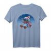 HapPanda Lilo & Stitch Weihnachts T-Shirt mit Snowflake Lines - Offiziell Lizenzierte Disney-Fanmode