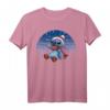 HapPanda Lilo & Stitch Weihnachts T-Shirt mit Snowflake Lines - Offiziell Lizenzierte Disney-Fanmode