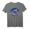 HapPanda Lilo & Stitch Weihnachts T-Shirt mit Snowflake Lines - Offiziell Lizenzierte Disney-Fanmode