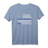 Blue Lives Matter Thin Blue Line American Flag Cop T-Shirt – Unterstützung für Polizei & Law Enforcement