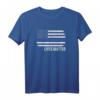 Blue Lives Matter Thin Blue Line American Flag Cop T-Shirt – Unterstützung für Polizei & Law Enforcement
