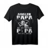 Angler Papa Wie Ein Normaler Papa Nur Viel Cooler T-Shirt – Lustiges Angel Geschenk für Vatertag, Geburtstag & Weihnachten für passionierte Angler
