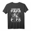 Angler Papa Wie Ein Normaler Papa Nur Viel Cooler T-Shirt – Lustiges Angel Geschenk für Vatertag, Geburtstag & Weihnachten für passionierte Angler
