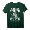 Angler Papa Wie Ein Normaler Papa Nur Viel Cooler T-Shirt – Lustiges Angel Geschenk für Vatertag, Geburtstag & Weihnachten für passionierte Angler