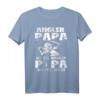 Angler Papa Wie Ein Normaler Papa Nur Viel Cooler T-Shirt – Lustiges Angel Geschenk für Vatertag, Geburtstag & Weihnachten für passionierte Angler