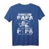 Angler Papa Wie Ein Normaler Papa Nur Viel Cooler T-Shirt – Lustiges Angel Geschenk für Vatertag, Geburtstag & Weihnachten für passionierte Angler