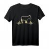 Goldesel Muli Maultier Esel T-Shirt – Süßes Esel Motiv mit Herzschlaglinien, ideales Geschenk zum Geburtstag für Tierliebhaber, Nutztierbesitzer und Esel-Trainer