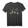 Goldesel Muli Maultier Esel T-Shirt – Süßes Esel Motiv mit Herzschlaglinien, ideales Geschenk zum Geburtstag für Tierliebhaber, Nutztierbesitzer und Esel-Trainer