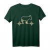 Goldesel Muli Maultier Esel T-Shirt – Süßes Esel Motiv mit Herzschlaglinien, ideales Geschenk zum Geburtstag für Tierliebhaber, Nutztierbesitzer und Esel-Trainer