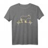 Goldesel Muli Maultier Esel T-Shirt – Süßes Esel Motiv mit Herzschlaglinien, ideales Geschenk zum Geburtstag für Tierliebhaber, Nutztierbesitzer und Esel-Trainer