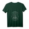 Damen Memento Mori Sarg Regenschirm Line Art Design V-Ausschnitt T-Shirt – Modernes Kunst-Design, perfektes Geschenk für Freunde, Familie & Partyliebhaber