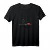 Weißes Damen Pudel / Doodle T-Shirt mit EKG-Linie – Herzfrequenz Design für Hundeliebhaber, Pudel- und Doodle-Fans, perfekt als Gassi-Outfit oder Geschenk zu Weihnachten & Geburtstag