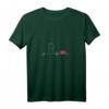 Weißes Damen Pudel / Doodle T-Shirt mit EKG-Linie – Herzfrequenz Design für Hundeliebhaber, Pudel- und Doodle-Fans, perfekt als Gassi-Outfit oder Geschenk zu Weihnachten & Geburtstag