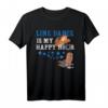 Lustiges Line Dance Geschenk T-Shirt - Is My Happy Hour mit Cowboy Hut & Western Stiefeln für Line Dancer, Lehrer & Gruppen