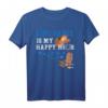 Lustiges Line Dance Geschenk T-Shirt - Is My Happy Hour mit Cowboy Hut & Western Stiefeln für Line Dancer, Lehrer & Gruppen