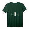 Damen Herzschlag Puls Herzlinie Llama Alpaka T-Shirt mit V-Ausschnitt – Perfekt für Llama Fans & Tierliebhaber