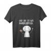 Lustiges Damen T-Shirt mit Spruch 'Hier dir ist was runtergefallen' - V-Ausschnitt, bequem & originell