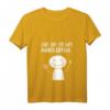 Lustiges Damen T-Shirt mit Spruch 'Hier dir ist was runtergefallen' - V-Ausschnitt, bequem & originell