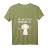 Lustiges Damen T-Shirt mit Spruch 'Hier dir ist was runtergefallen' - V-Ausschnitt, bequem & originell