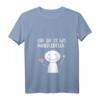 Lustiges Damen T-Shirt mit Spruch 'Hier dir ist was runtergefallen' - V-Ausschnitt, bequem & originell