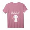 Lustiges Damen T-Shirt mit Spruch 'Hier dir ist was runtergefallen' - V-Ausschnitt, bequem & originell