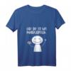 Lustiges Damen T-Shirt mit Spruch 'Hier dir ist was runtergefallen' - V-Ausschnitt, bequem & originell