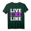 Live Like Line Volleyballgeschenk - Trendiges Sport T-Shirt für Volleyballfans und Spieler, Perfektes Geschenk für Volleyballliebhaber