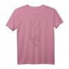Aesthetic Minimalist Stroke Hands Holding Artsy Line Art T-Shirt – Streetwear für Teens, E-Girls, E-Boys & Urban Fashion Fans