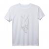 Aesthetic Minimalist Stroke Hands Holding Artsy Line Art T-Shirt – Streetwear für Teens, E-Girls, E-Boys & Urban Fashion Fans
