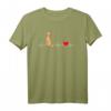 Apricot Pudel / Doodle auf EKG-Linie im Cartoon-Style T-Shirt – Perfekt als Geschenk für Hundeliebhaber, Pudel- und Doodle-Fans zu Weihnachten & Geburtstag